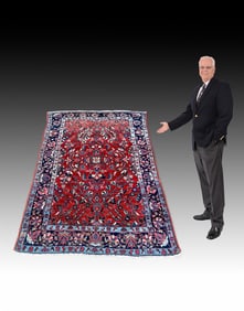 ESTATE ORIENTAL CARPET INTRICATELY DESIGNED SAROUK