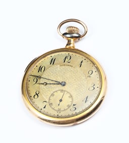 LONGINES GOLD FILLED OPEN FACE POCKET WATCH