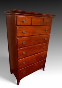 8 DRAWER SPLAY LEG HEPPLEWHITE CHEST