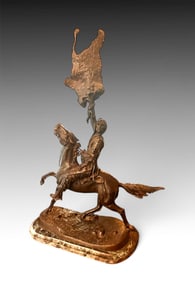 LARGE BUFFALO SIGNAL REMINGTON RECAST
