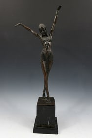 EGYPTIAN DANCER BRONZE AFTER CHIPARUS