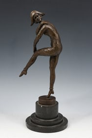 HARLEQUIN DECO BRONZE AFTER CHIPARUS