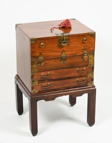 ASIAN TANSU CHEST ON STAND