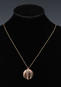 14K EFFY PENDANT/CHAIN
