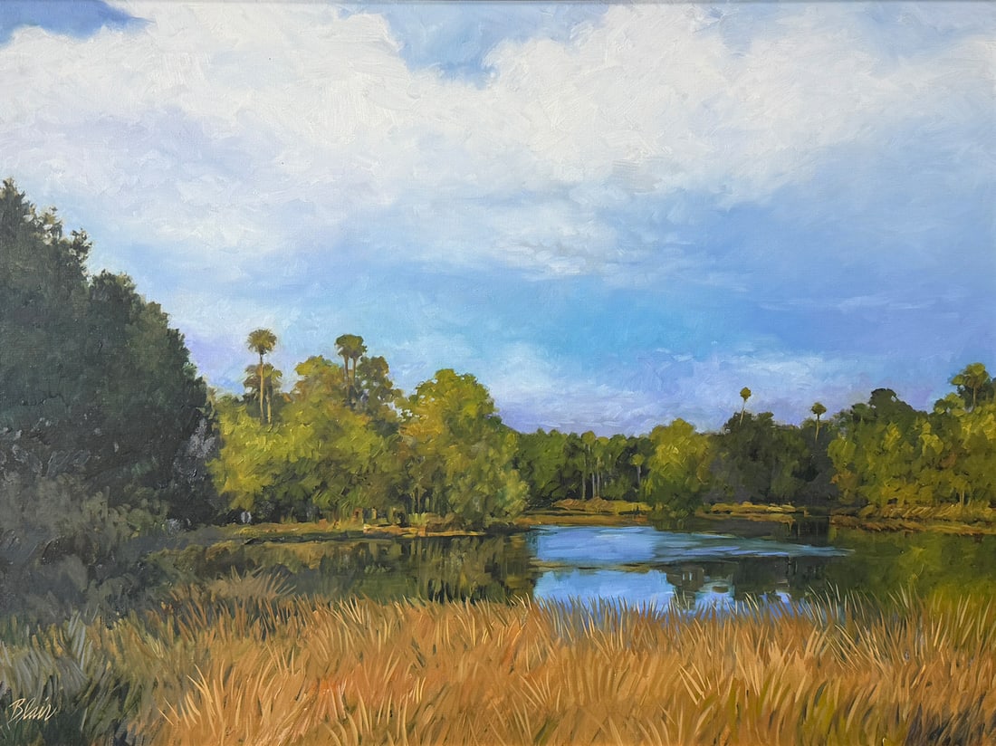 ELEANOR BLAIR FLORIDA RIVER LANDSCAPE PAINTING (1 of 4)