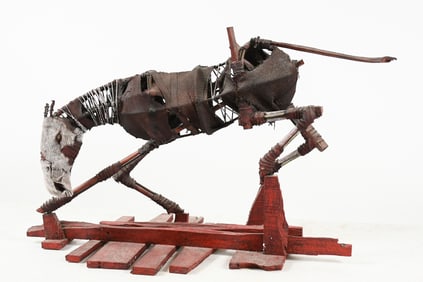 JIM CASEY MIXED MEDIA HORSE SCULPTURE