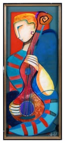 REVERSE PAINTING ON GLASS BY RICAURTE