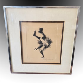 LEROY NEIMAN ARTIST PROOF “THE PITCH” ETCHING