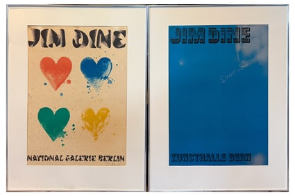 TWO JIM DINE SIGNED LITHOGRAPHS