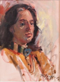 PHIL BECK NATIVE AMERICAN PORTRAIT PAINTING