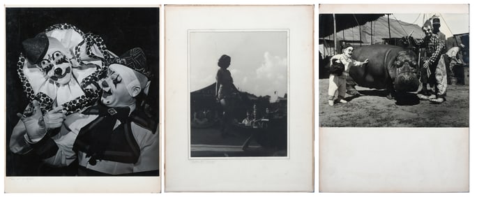 3PC. WALTER PIETSCHMANN CIRCUS PHOTOGRAPHS