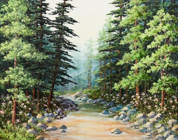 CLARENCE IRA DREISBACH POCONOS LANDSCAPE PAINTING