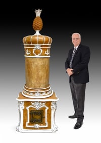 ITALIAN TERRACOTTA PARLOR STOVE HEATER