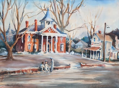 PHOEBE DEVAUGHN GEORGIA WATERCOLOR PAINTING