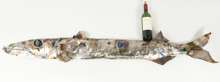 VINCE ANTHONY LIFESIZE BARRACUDA SCULPTURE