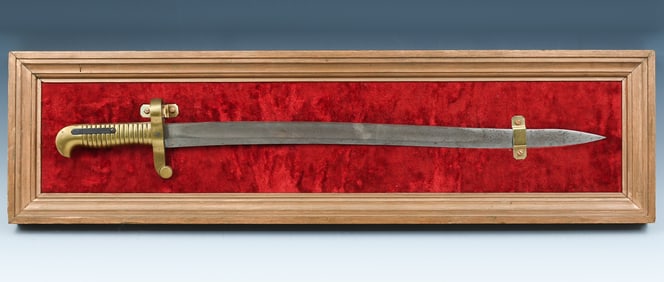 DISPLAY-MOUNTED M1861 NAVY RIFLE BAYONET
