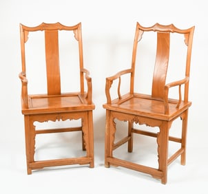 ANTIQUE QING DYNASTY CHINESE OFFICIAL'S CHAIRS