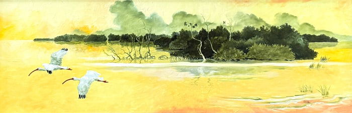 BILL RENC "CEDAR KEY" ORIGINAL PAINTING