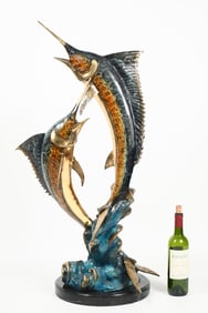 W. ARIBU PATINATED SAILFISH BRONZE