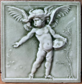 J. & J. G. LOW ARTS CRAFTS CHERUB TILE
