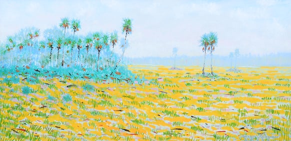 GREG BEHYMER CANAVERAL MARSHES FLORIDA PAINTING