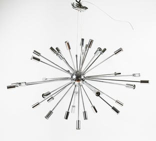 MODERN NUEVO 36-LIGHT SPUTNIK CHROME CHANDELIER
