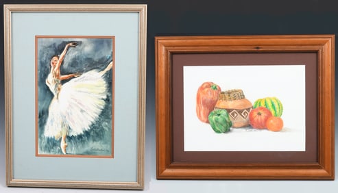 TWO CAROLE BREITMAN PAINTINGS