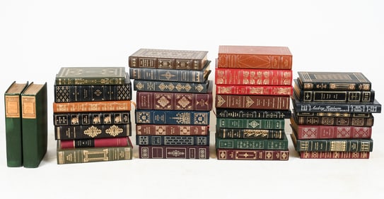 34 PC. LEATHER BOUND & COLLECTOR'S BOOKS