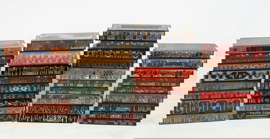 36 PC. FRANKLIN LIBRARY LEATHER SIGNED BOOKS