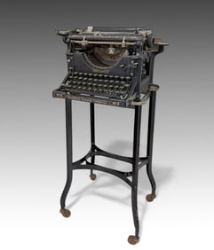 UNDERWOOD TYPEWRITER #5 ON STAND