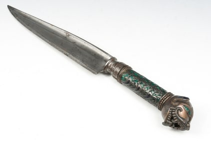 HEFTY EAST ASIAN JAGUAR HANDLE KNIFE