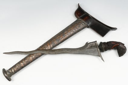 KERIS KNIFE W/ CARVED HANDLE