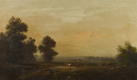 HENRY WHITING PASTORAL TONALIST LANDSCAPE