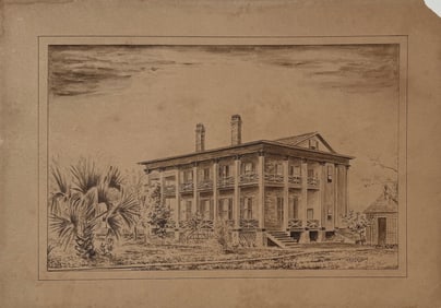 PLANTATION HOUSE INK AND GRAPHITE