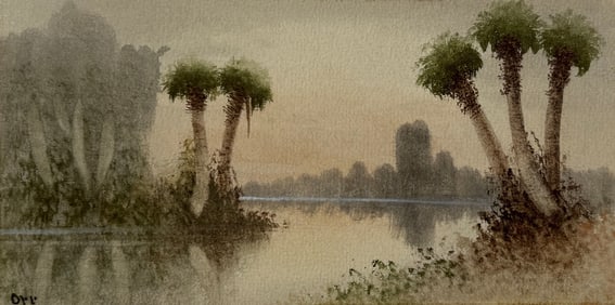 C.S. ORR MISTY MORNING TOMOKA PAINTING