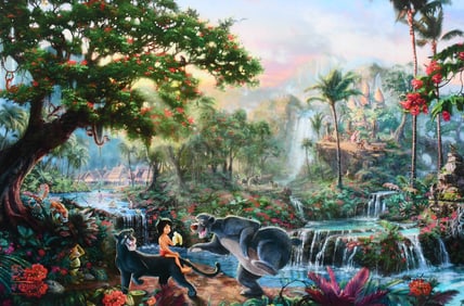 KINKADE "THE JUNGLE BOOK” EMBELLISHED GICLEE