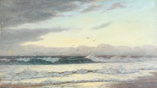 A. HARVEY MOORE COASTAL SURF PAINTING