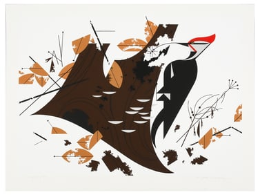 CHARLEY HARPER PILEATED WOODPECKER SERIGRAPH