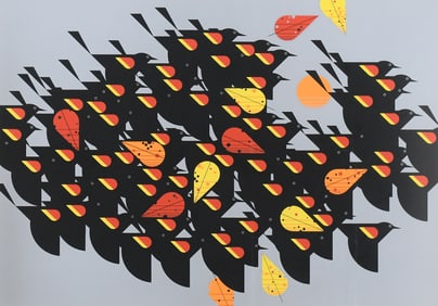 CHARLEY HARPER SERIGRAPH “BIRDS OF A FEATHER”