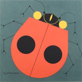 CHARLEY HARPER LADYBUG SERIGRAPH