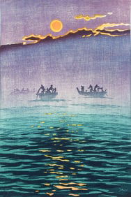 SHIRO KASAMATSU JAPANESE WOODBLOCK PRINT