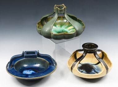 3 PC. FULPER POTTERY "VAZ-BOWLS"