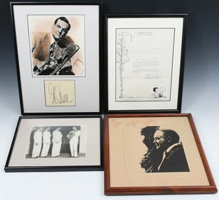 4PC. CELEBRITY MEMORABILIA LOT