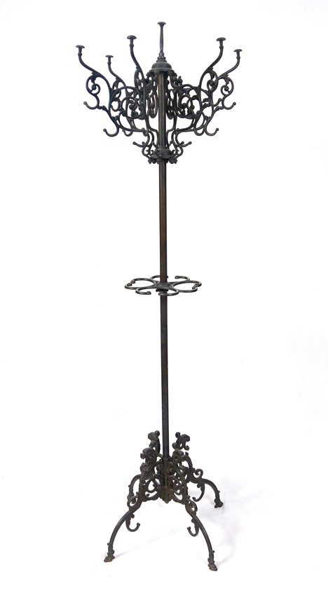 CAST IRON VICTORIAN COAT RACK