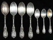 7 PC. GORHAM "MYTHOLOGIQUE" STERLING FLATWARE