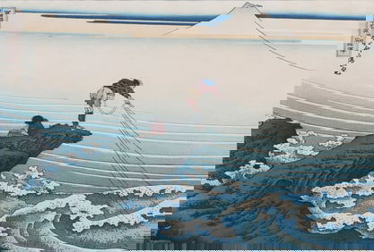 HOKUSAI MT. FUJI JAPANESE WOODBLOCK PRINT