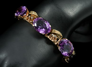 ART DECO AMETHYST BRACELET