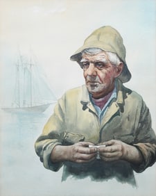 ORIGINAL WATERCOLOR PAINTING BY RUSSEL B. CROSS