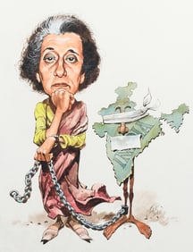 JACK DAVIS INDIRA GHANDI CARICATURE