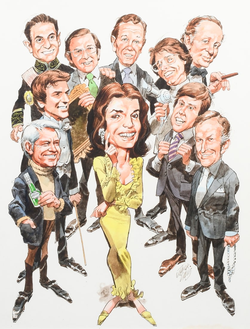 JACK DAVIS JACKIE ONASSIS CARICATURE (1 of 5)